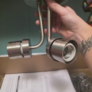 Modern Silver Light Fixture